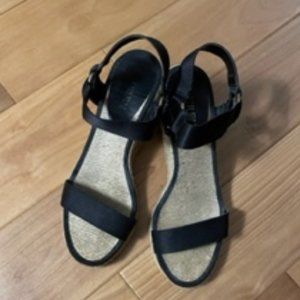 Lauren Ralph Lauren Ilene Espadrille Stretch Strap Wedges size 7M